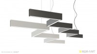 Серия подвесных светодиодных светильников зигзагообразной формы INI LED ZIGZAG 04 - Световые Проекты