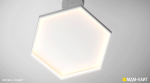 Дизайнерский светильник в форме нимба с акцентным свечением ORIO NELLA - Световые Проекты