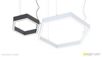Подвесной светящийся шестиугольник INI LED HEXA 04 - Световые Проекты