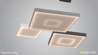 Серия подвесных прямоугольных светильников AGI KVADO - Световые Проекты