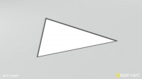 Встраиваемый потолочный светильник треугольной формы TRES M - Световые Проекты