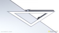 Встраиваемый светодиодный треугольный светильник INI LED TRINNER 50 - Световые Проекты