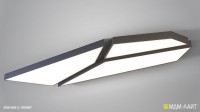 Накладные потолочные светильники ассиметричной формы ASSIX MAX O - Световые Проекты